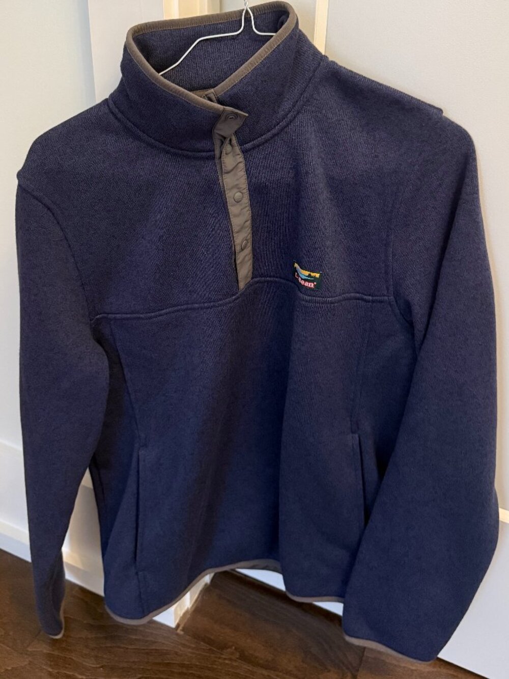 L.L. Bean Button Quarter Zip - Size Medium